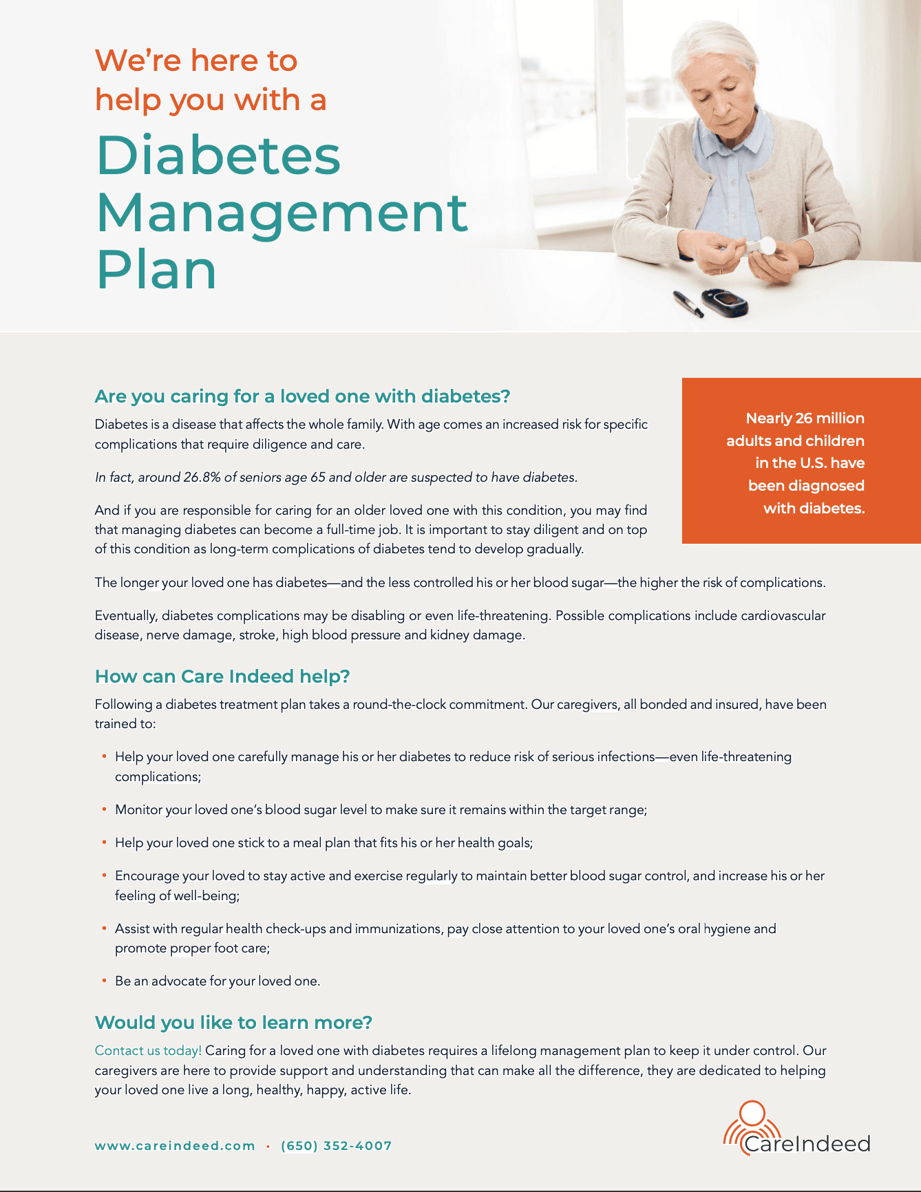 We’re Here to Help You with a Diabetes Management Plan