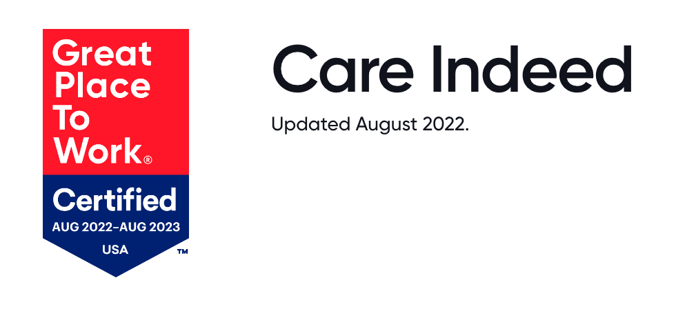 Careindeed Great Place to Work 2022 logo