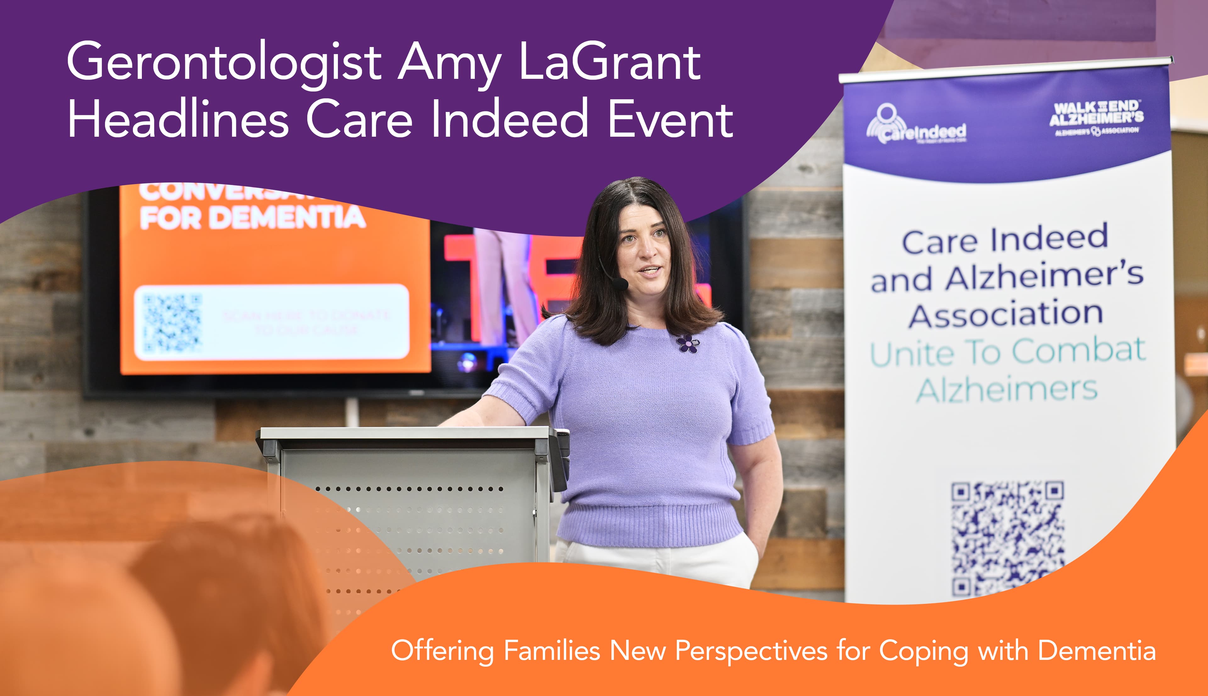 Gerontologist Amy LaGrant about families coping with demensia event