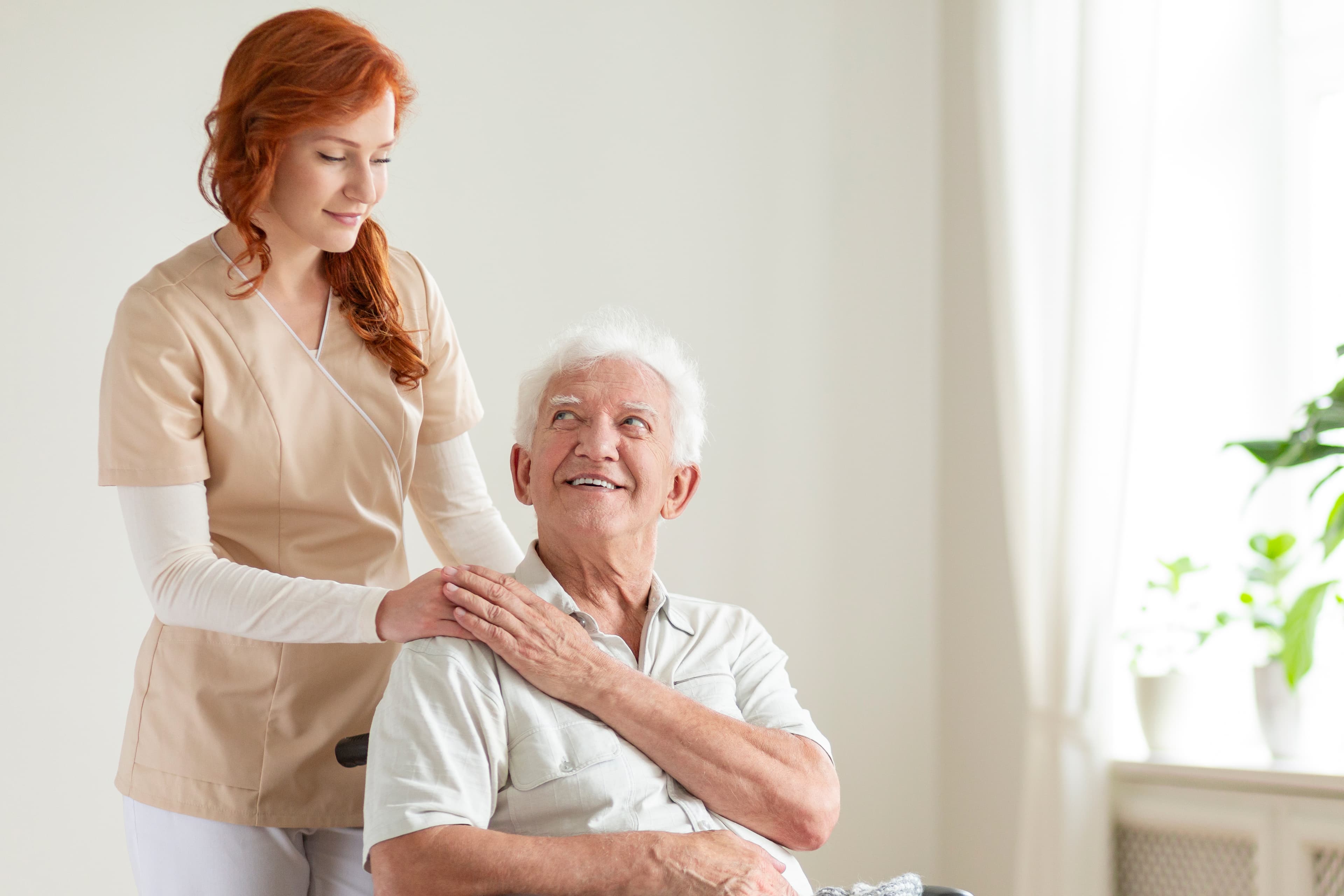 Medical professional attending to a patient at an urgent care clinic