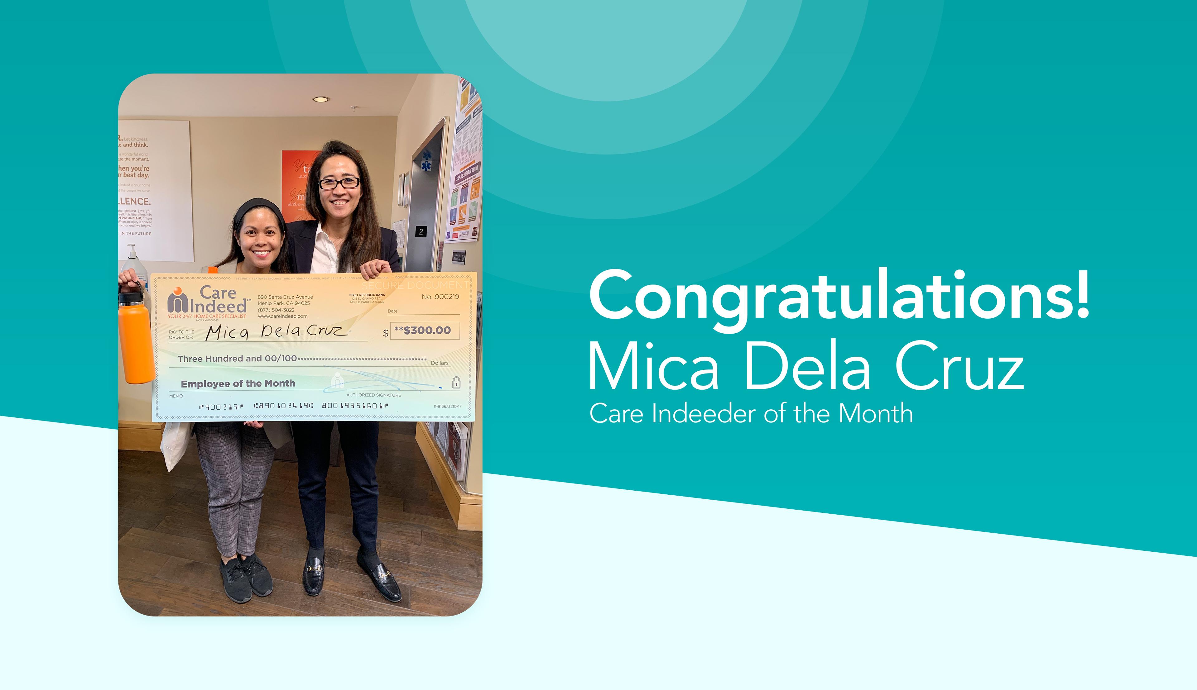 Meet Our Employee of the Month- Mica banner image